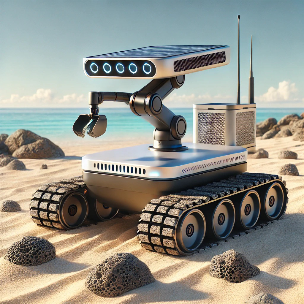 Solar Miner on Beach